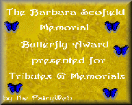 fairyweb butterfly award for tribute or memorial pages